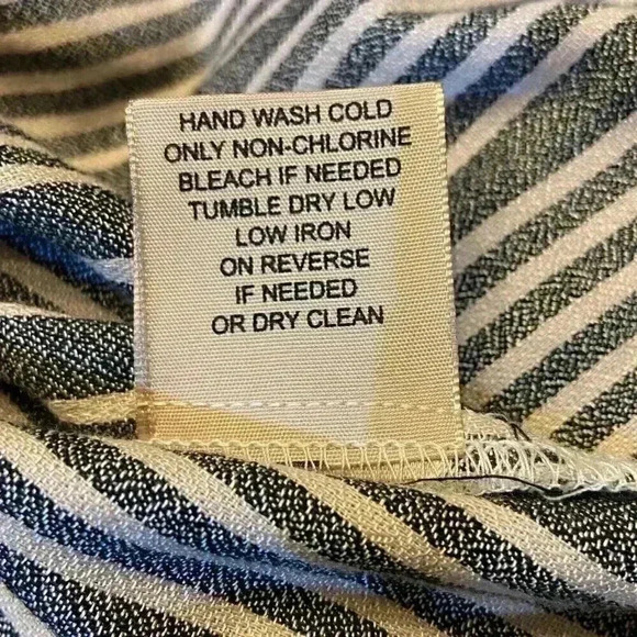 Philosophy Republic Womens Tunic Dress MEDIUM Embroidered Tassel Stripe Bohemian - Picture 8 of 9